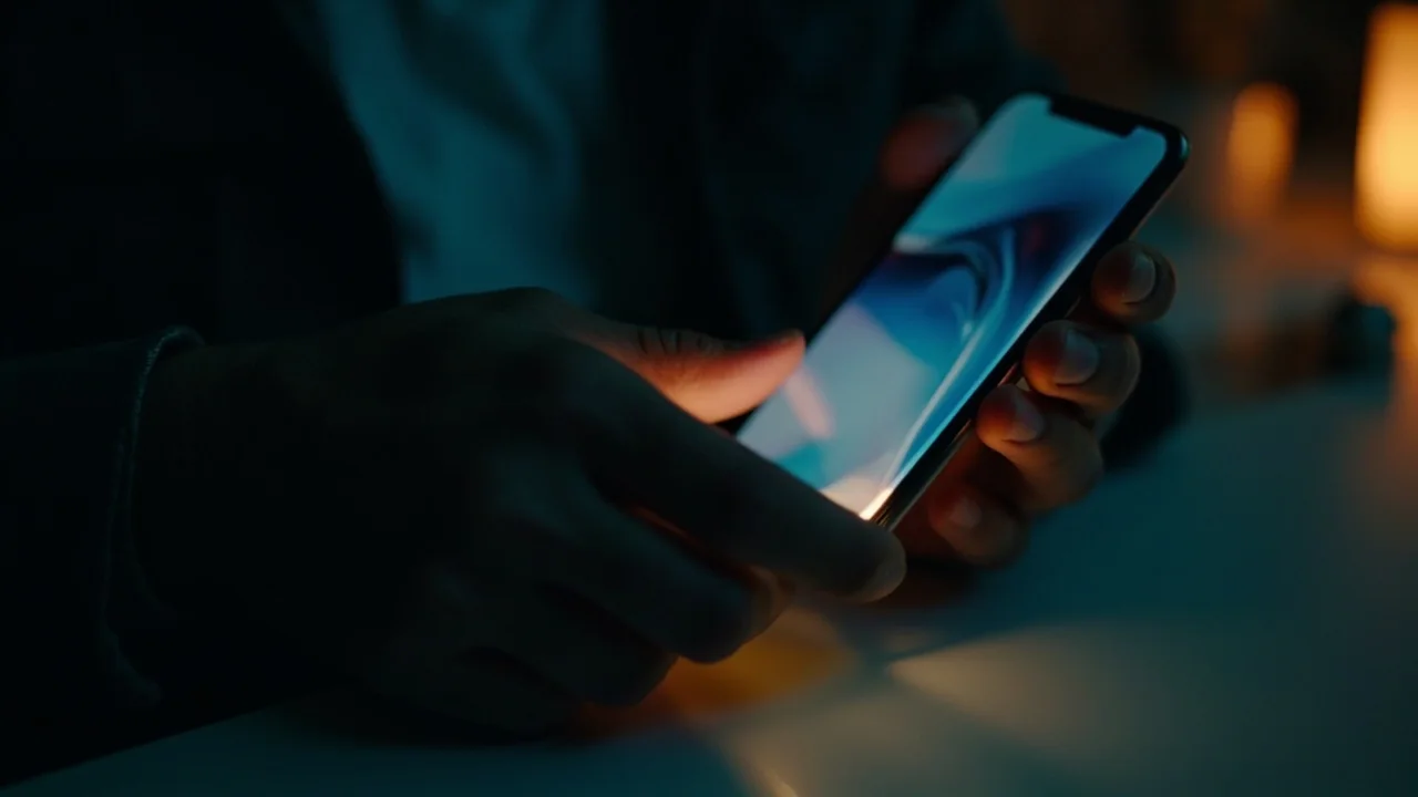 A phone on a café table next to a tablet, both showing the baj999 reading experience